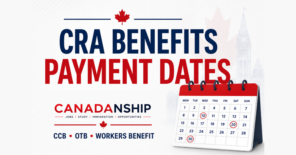 cra benefits payment dates 2026 - 2027