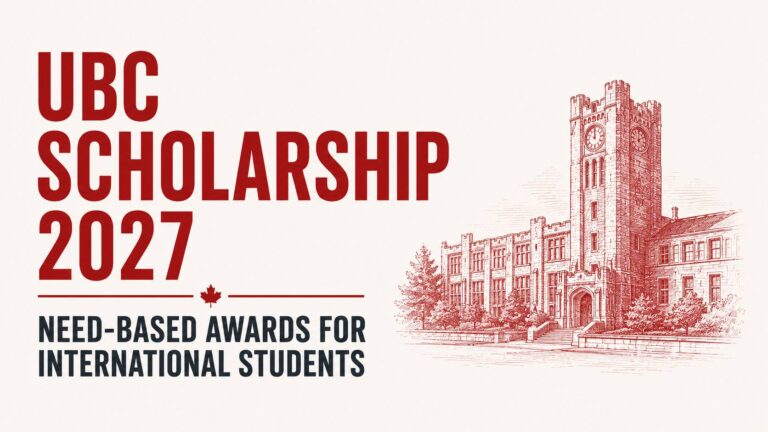 University of British Columbia Scholarship 2027_ Need-Based Awards for International Students